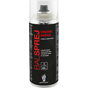 BALSPREJ vrchná univerzálna akrylová farba v spreji, RAL 1015 slonová kosť, 400 ml