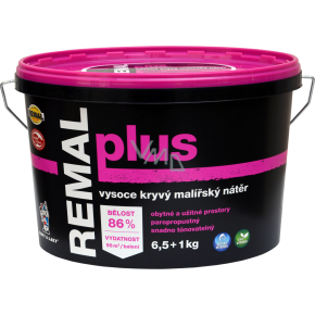 REMAL Plus vysoce kryvá farba na stenu, 6,5+1 kg