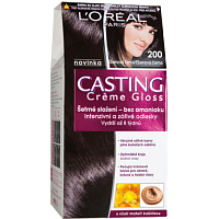 L'Oréal Casting Crème Gloss farba na vlasy ebenová čierna 200