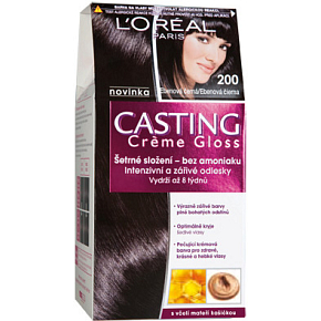 L'Oréal Casting Crème Gloss farba na vlasy ebenová čierna 200