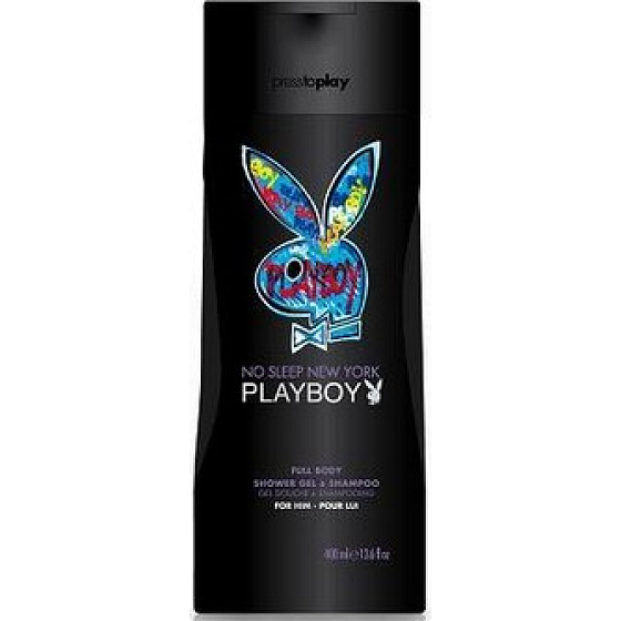 Playboy No Sleep New York 2v1 sprchový gél a šampón pre mužov 250 ml