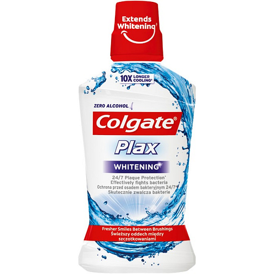 Colgate Plax Whitening ústna voda s bieliacim účinkom 500 ml