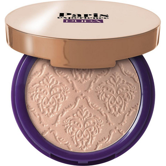 Pupa Paris Experience Golden Infusion Face Highlighter rozjasňovač tváre 001 Pink Gold 8,5 g