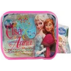 Disney Frozen Elsa a Anna sponky 2 kusy + gumičky do vlasov 2 kusy + mini hrebienok 1 kus + etue, darčeková sada