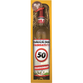 Bohemia Gifts Chardonnay Všetko najlepšie 50 biele darčekové víno 750 ml