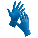 Aurelia Delight Blue PF Rukavice vinylové jednorazové bez púdru veľkosť S box 100 kusov