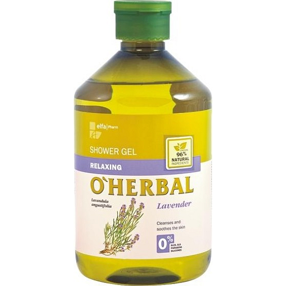 O Herbal Relaxing Levanduľa relaxačný sprchový gél s extraktom levandule 500 ml
