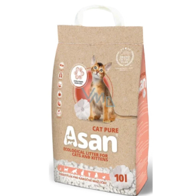 Asan Cat Pure ekologické stelivo pre krátkosrsté mačky, mačiatka a fretky 10 l