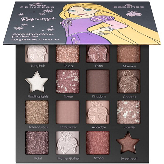Essence Disney Princess Rapunzel Paleta očných tieňov 12,8 g