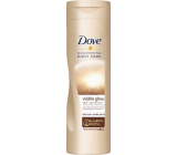 Dove Nourishing Visible Glow Self-Tanning Lotion Samoopaľovacie telové mlieko na stredne tmavú pokožku 250 ml