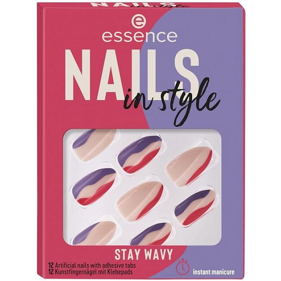 Essence Nails In Style umelé nechty 13 Stay Wavy 12 kusov