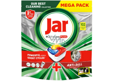 Jar Platinum Plus All in one Lemon kapsule do umývačky riadu 102 kusov