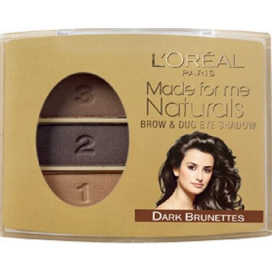 Loreal Paris Made for Me Naturals očné tiene 403 Dark Brunettes