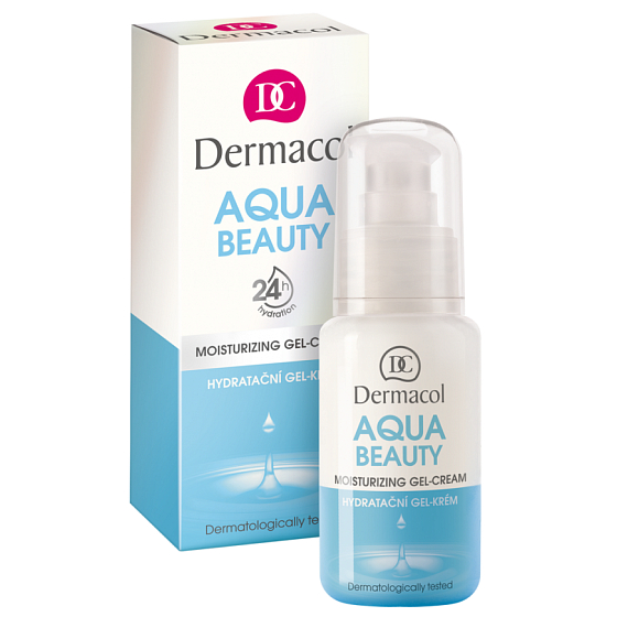 Dermacol Aqua Beauty hydratačný gél-krém pre dennú aj nočnú starostlivosť 50 ml