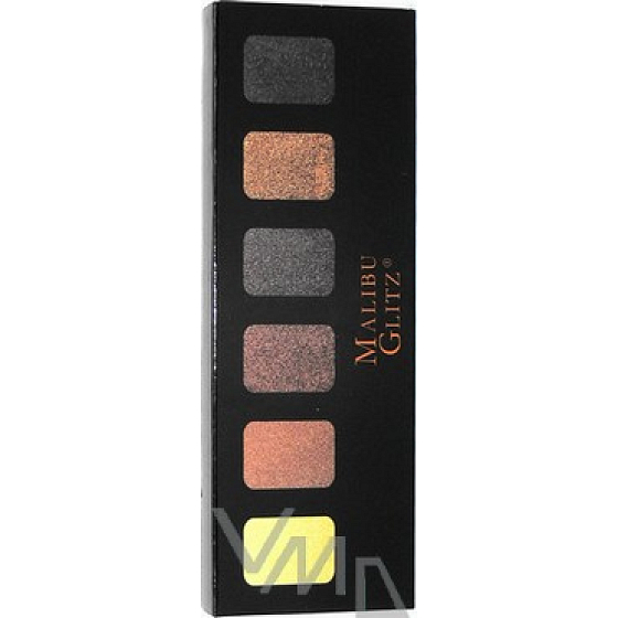 Diva & Nice Malibu Glitz očných tieňov 0305-4 8,8 g, kozmetická sada
