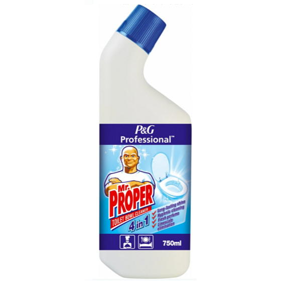 Mr. Proper 4 v1 WC čistiaci prostriedok na toaletnej misy 750 ml