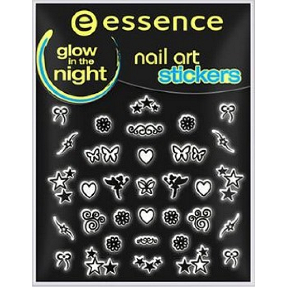 Essence Nail Art Sticker nálepky na nechty 12 Glow In The Night 1 aršík