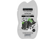 Freeman Feeling Beautiful Aktívne uhlie a Čierny cukor bahenná pleťová maska pre normálnu a zmiešanú pleť 15 ml