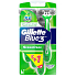Gillette Blue 3 Sense Care 3 britvy jednorazový holiaci strojček pre mužov 6 kusov