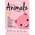 MasqueBar Pretty Animalz Prasiatko textilné pleťová hydratačná maska 21 ml