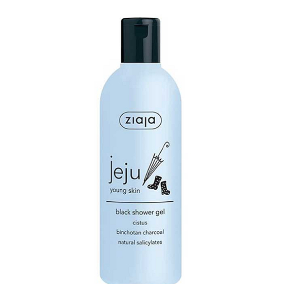 Ziaja Jeju Čierne sprchové mydlo s protizápalovými a antibakteriálnymi účinkami 300 ml