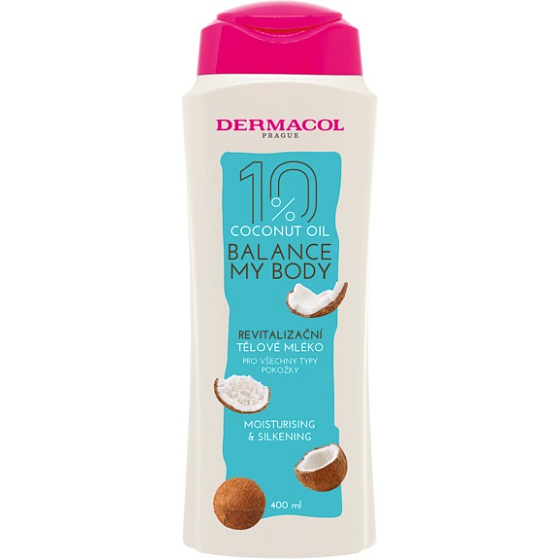 Dermacol Coconut Oil Revitalising revitalizačné telové mlieko 400 ml