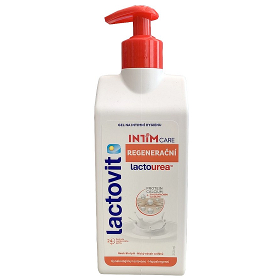 Lactovit Lactourea regeneračný gél pre intímnu hygienu 250 ml