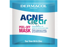 Dermacol Acneclear Peel-off maska čistiaca peelingová maska 8 ml