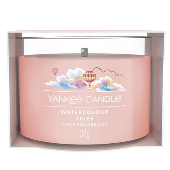 Yankee Candle Akvarelová obloha - Akvarelová obloha - vonná sviečka do skla 37 g