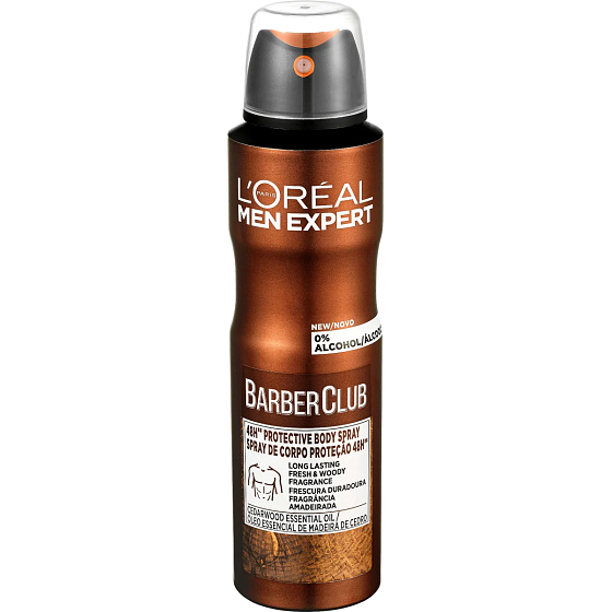 Loreal Paris Men Expert Barber Club dezodorant v spreji pre mužov 150 ml