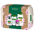Palmolive Naturals Almond & Milk sprchový krém 250 ml + Naturals Sensitive Skin Milk Proteins sprchový krém 250 ml + Naturals Milk & Almond tekuté mydlo s dávkovačom 300 ml + Soft antiperspirant deodorant roll-on 50 ml + kozmetická taška, kozmetická sada pre ženy