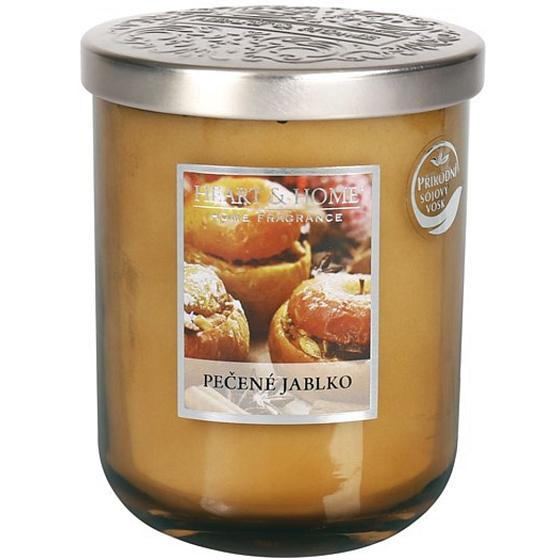 Sviečka Heart & Home Baked Apple Soy veľká sviečka horí až 75 hodín 320 g