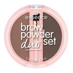 Essence púder na obočie duo set 02 Medium 1,8 g