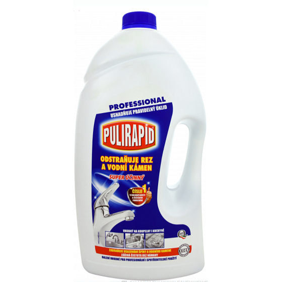 Pulirapid Classico na hrdzu a vodný kameň tekutý čistič 5 l
