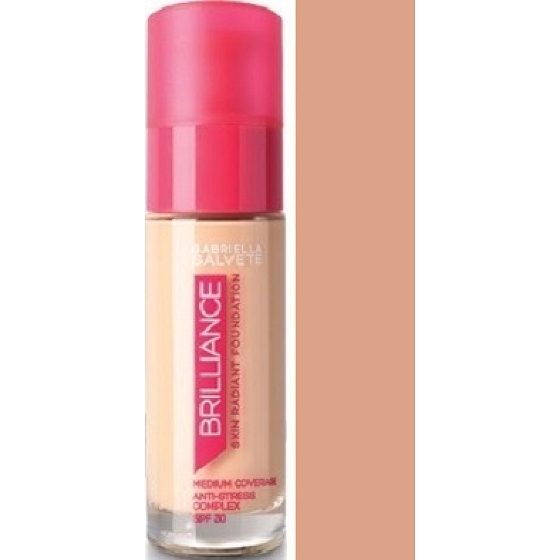 Gabriella salva Brilliance Foundation make-up 103 Soft Beige 30 ml
