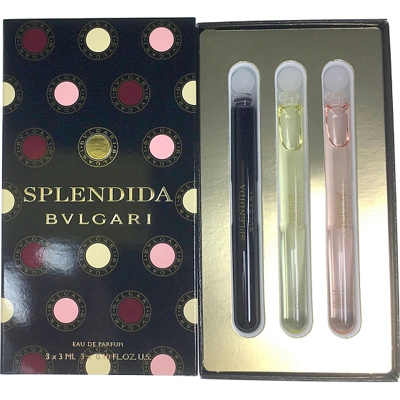 Bvlgari Splendida Mini Set Jasmin Noir EdP 3 ml + Rose Rose EdP 3 ml + Iris d Or EdP 3 ml, darčeková sada
