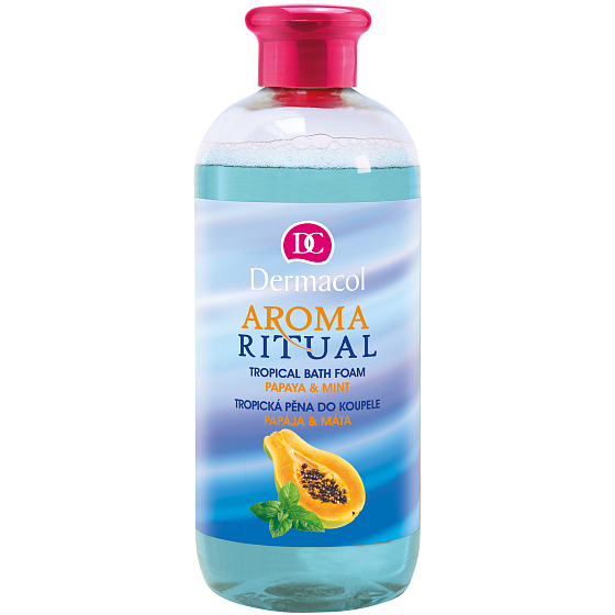 Dermacol Aroma Ritual Papája a mäta tropická pena do kúpeľa 500 ml