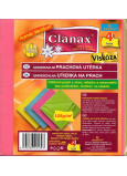 Clanax Univerzálna prachová utierka viskóza 35 x 38 cm 125 g/m2 4 kusy