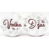 Nekupto Dvojtácek korkový podtácek Vodka a džús 19 x 9,5 x 0,3 cm