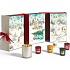 Yankee Candle Adventný kalendár Kniha čajová sviečka 12 kusov + Votiv sviečka 12 kusov + svietnik, Vianočná darčeková sada
