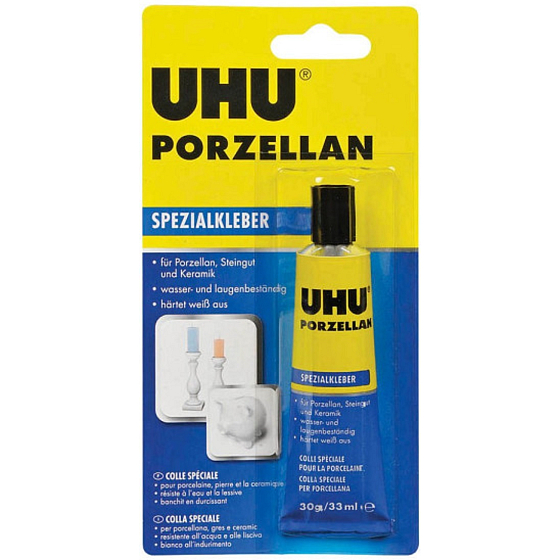 Uhu Porzellan druhé lepidlo na lepenie porcelánu a keramiky 33 ml/30 g