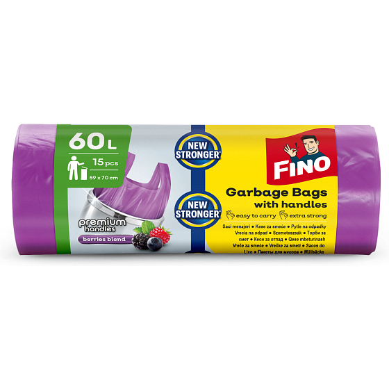 Fino pytle na odpad s uchy, 60 L