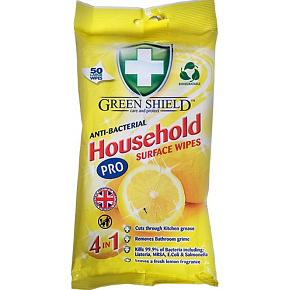 Green Shield antibakteriálne úklidové utierky, 50 ks