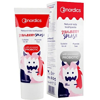 Nordics Probiotic Strawberry Fresh zubní pasta pro děti 50 ml