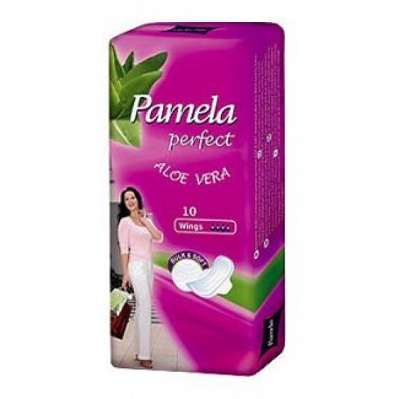 Pamela Perfect Wings Aloe Vera intímne vložky 10 kusov