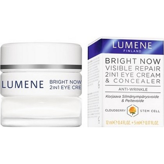 Lumene Bright Now Visible Repair 2v1 očný krém 12 ml a korektor 5 ml