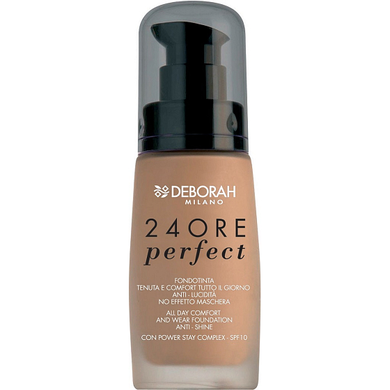 Deborah Milano 24Ore Perfect Foundation SPF 10 make-up 02 True Beige 30 ml