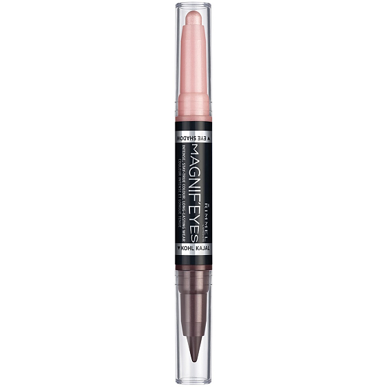 Rimmel London magnify Eyes 2v1 očné tiene a kajalová ceruzka 007 Pink Outside The Box 1,6 g