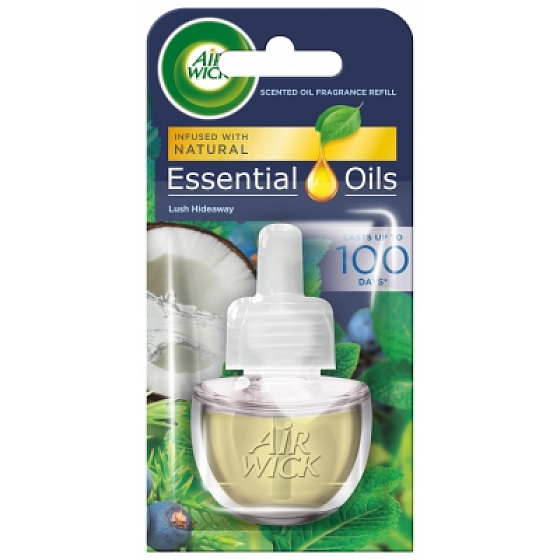 Air Wick Life Scents Lush Hideaway - Svieža ostrov elektrický osviežovač náhradná náplň 19 ml