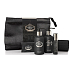 Castelbel Black Edition sprchový gél 100 ml + toaletná voda 10 ml + telové mlieko 100 ml + toaletné mydlo 40 g + uteráčik 30 x 32 cm + uzatvárateľný obal, cestovná kozmetická sada pre mužov